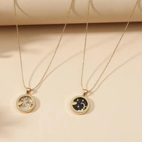 2pc Scorpio Zodiac Golden Necklaces - Picture 2 of 2